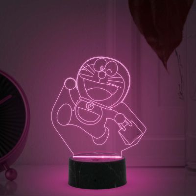 Doraemon Design Night Lamp with Multicolored Light Birthday gift for Kid